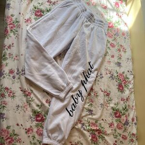 BabyPhat White Women’s Sweatpants Medium